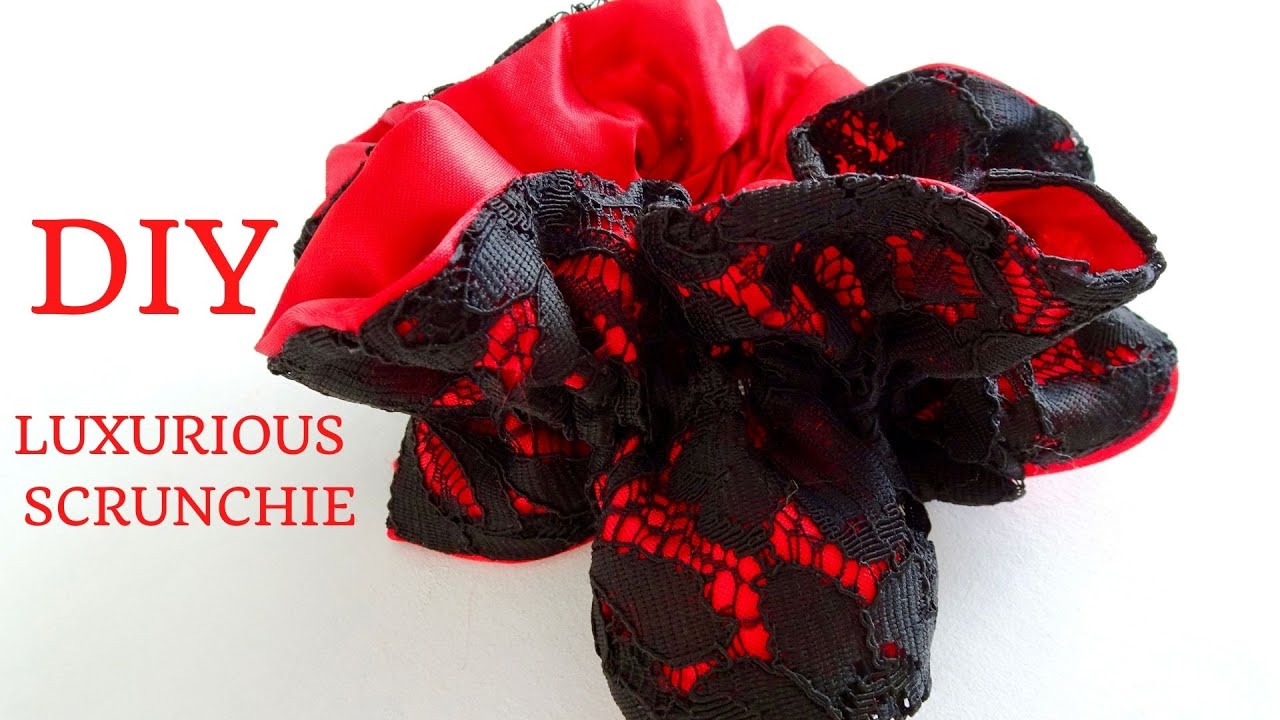DIY LUX SCRUNCHIE/ different style of scrunchie tutorial.