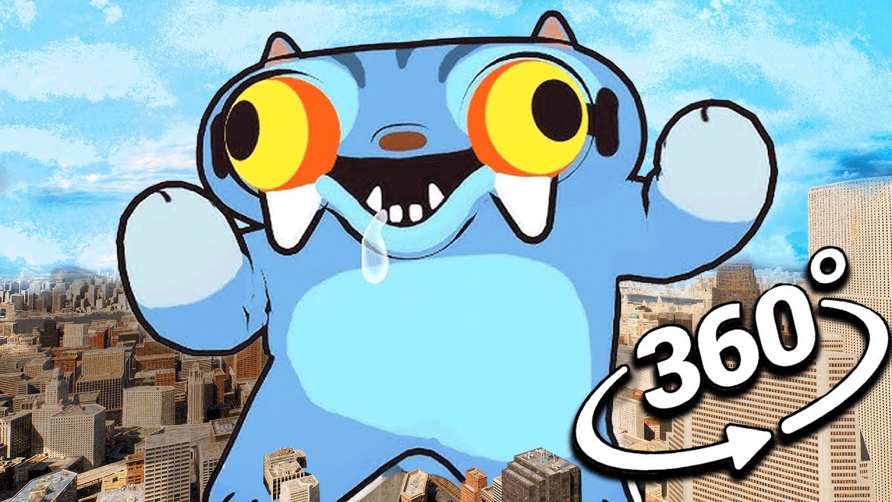 Derpy Tiger Dancing - City in 360&deg; Video | VR / ( KPop Demon Hunters )