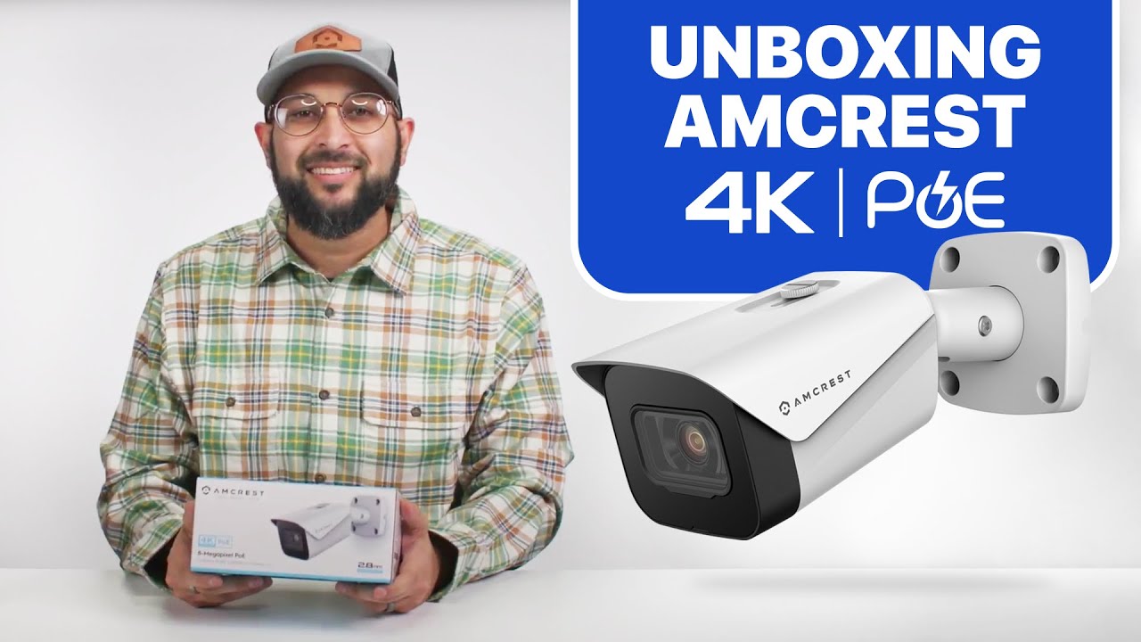 Amcrest Bullet 4K POE IP Camera Model IP8M-2496EW Unboxing & Feature Overview