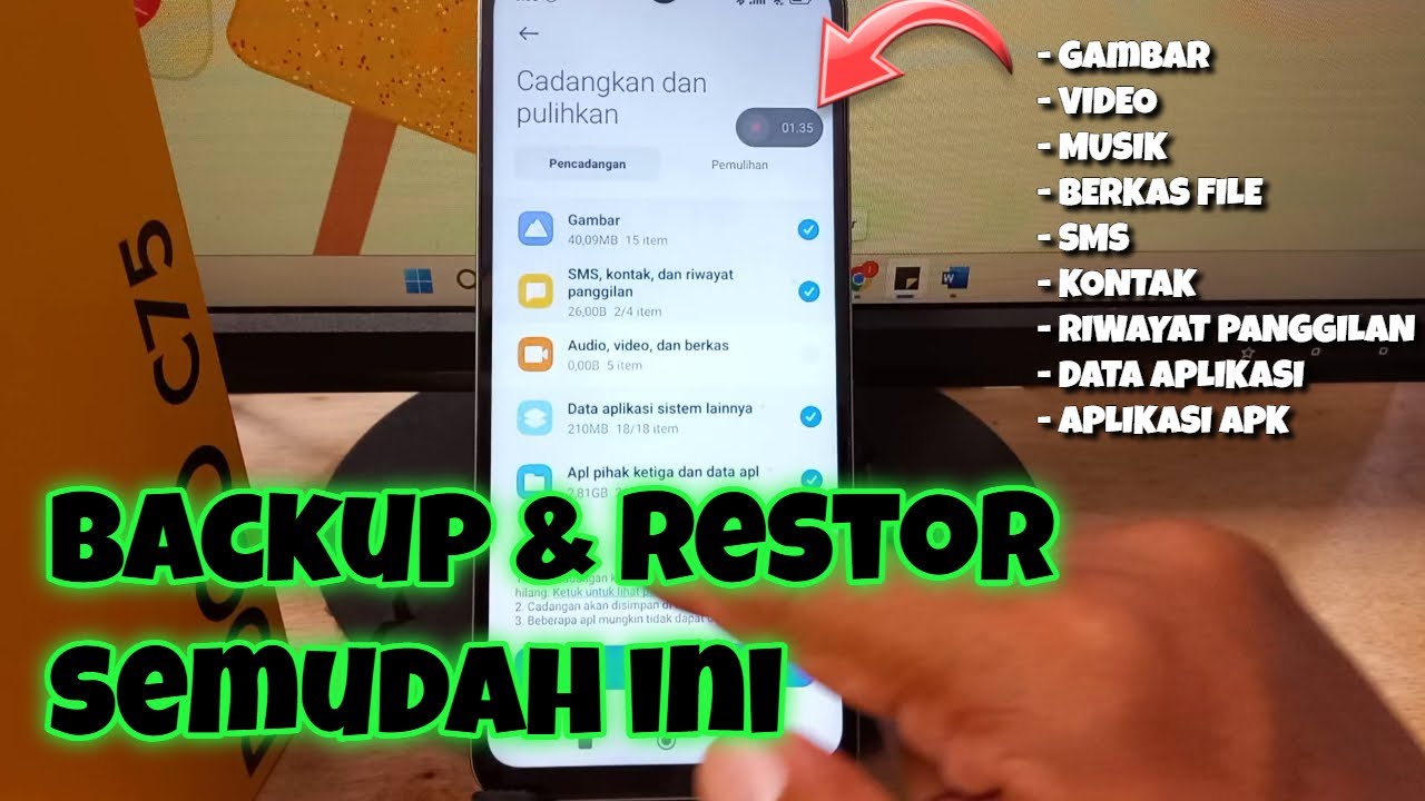 Cadangkan Data Sebelum Reset  - Cara Backup & Restore Data di HP Xiaomi POCO C75 & Lainnya HyperOS