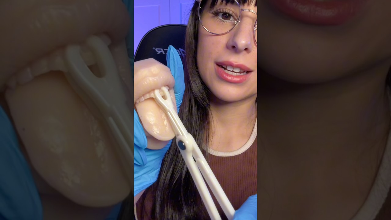 ASMR Piercing Your Tooth 🦷 #asmr #shorts #dentist
