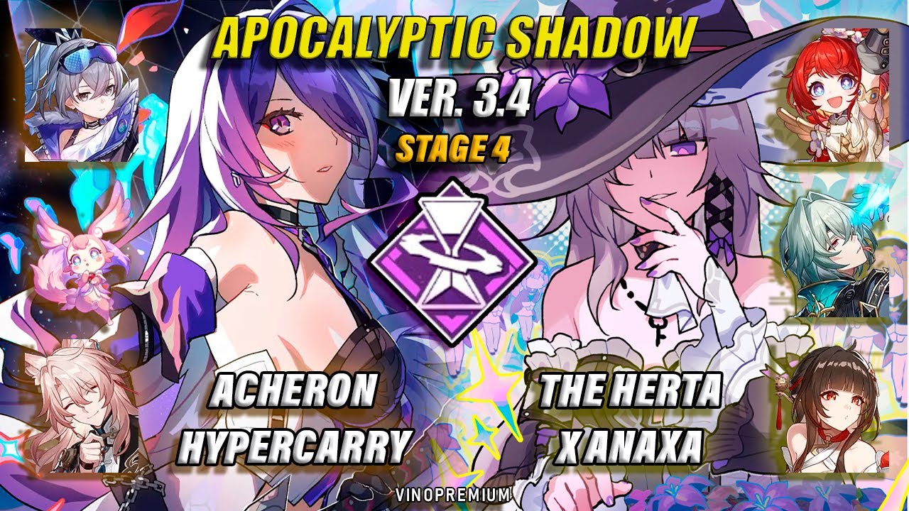 E0S0 ACHERON HYPERCARRY & E0S0 THE HERTA X ANAXA / APOCALYPTIC SHADOW 4 / HONKAI STAR RAIL 3.4