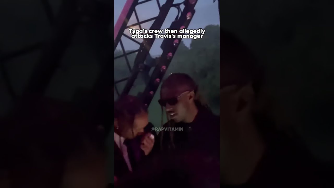 Travis Scott and Tyga FIGHT at France Concert Party #travisscott #tyga  #france #rappers #fighting
