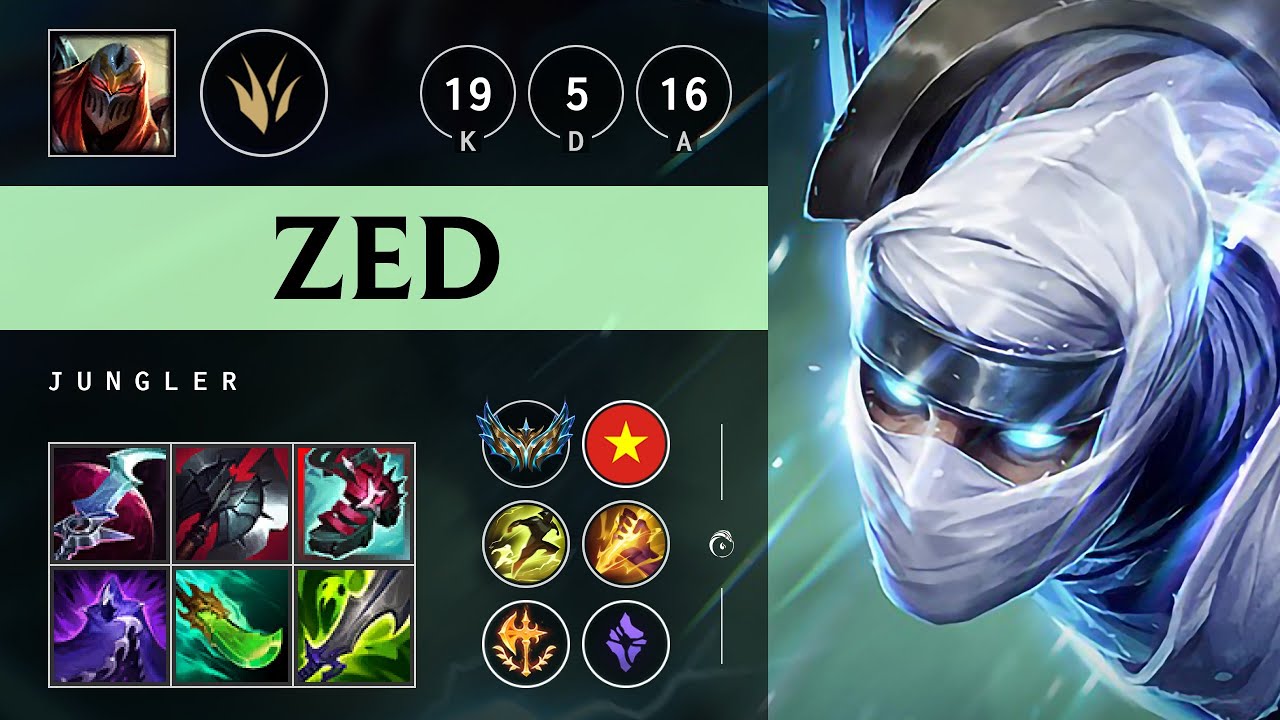 Zed Jungle vs Amumu - VN Challenger Patch 25.10