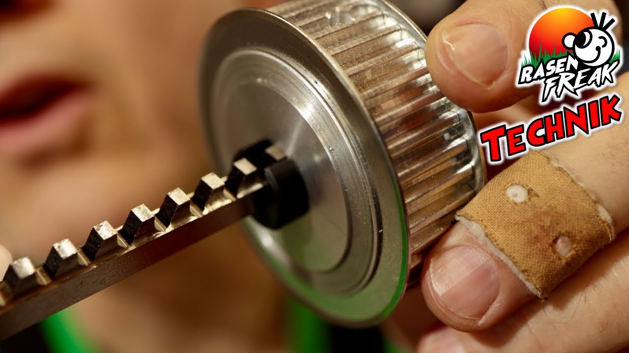 Technik Passfedernut räumen zum Spindelmäher Tuning! Ich ändere beim TORO eFlex den Spindelantrieb.