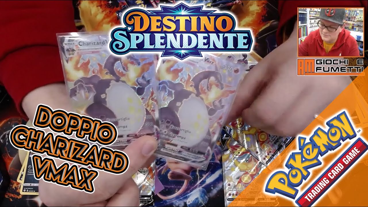 Pokemon DESTINO SPLENDENTE, doppio CHARIZARD VMAX SHINING sbustato!! INCREDIBILE!