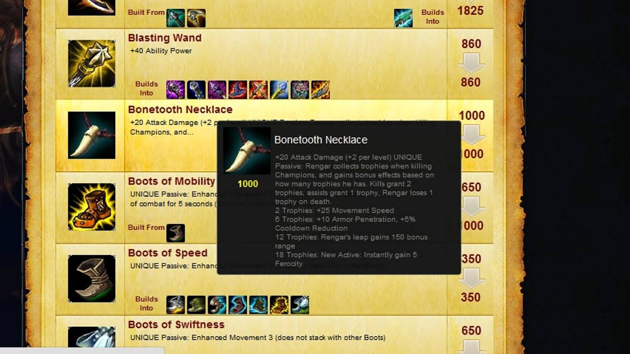 New Champion [Rengar] item? - League of Legends