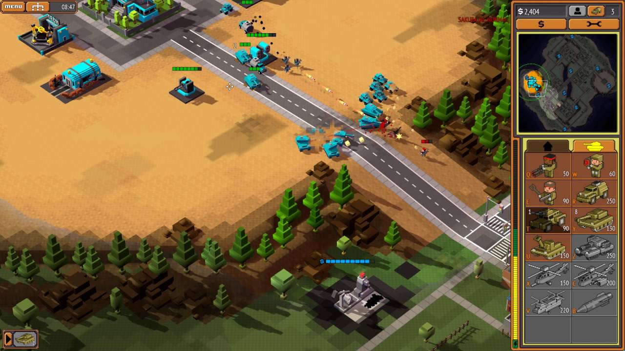 High Quality 1080p PC Gameplay: 8 bit Armies Skirmish with Normal AI