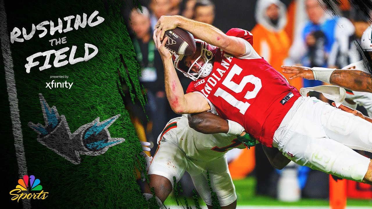 How Indiana beat Miami to win its first national title in football | Rushing the Field | NBC Sports