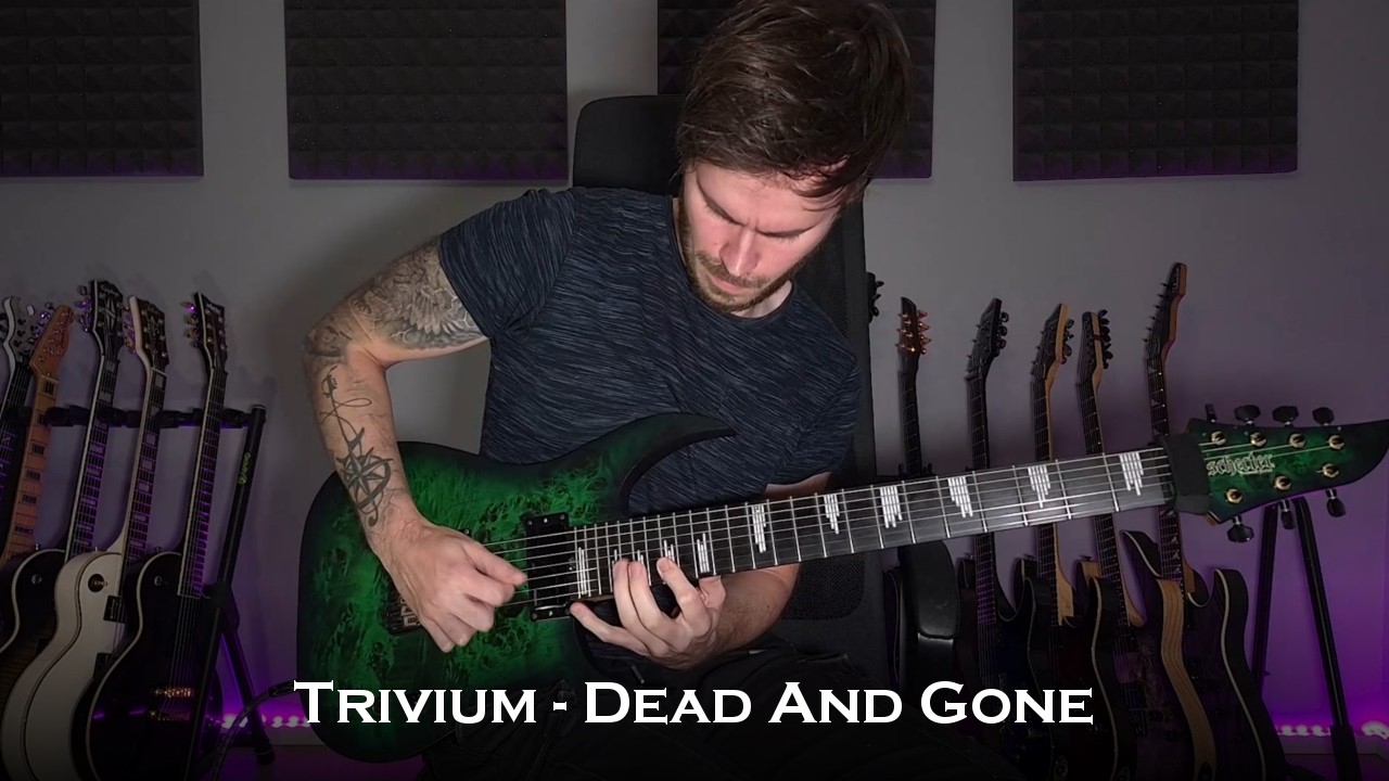 Trivium - Dead And Gone (Guitar Cover + Solo / One Take)