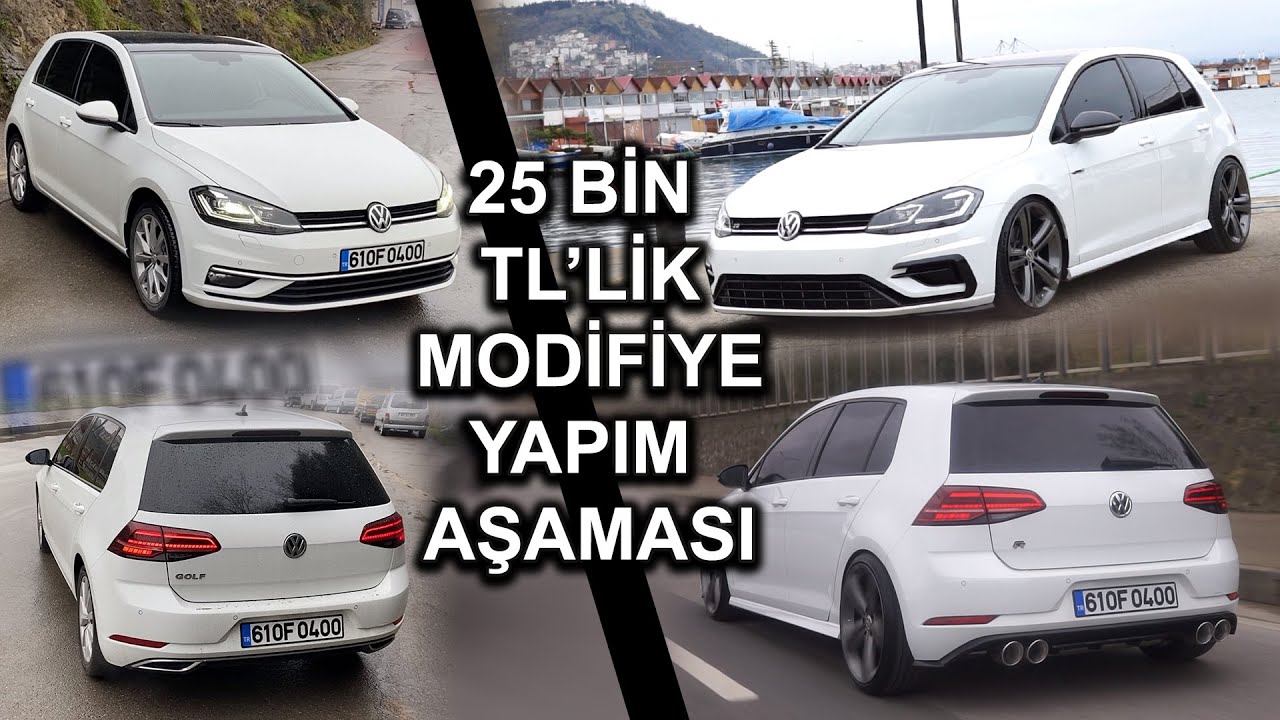 HİGHLİNE DAN R LİNE A 25 BİN TL LİK MODİFİYE YAPIM AŞAMASI R BODY KİT JANT LASTİK COİL EGZOZ | OF400