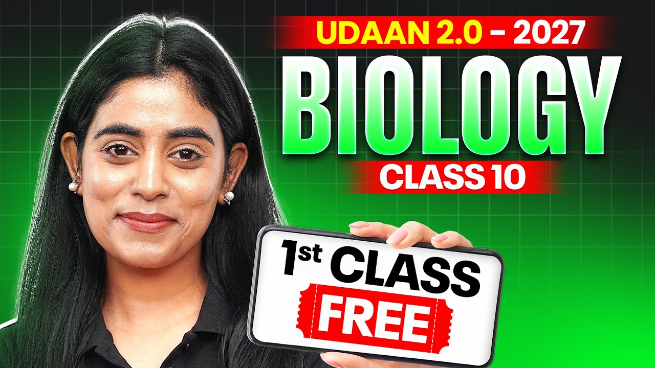 Biology First FREE Class by Samridhi Ma'am || Class 10th Udaan 2.0 2027 Batch 🔥