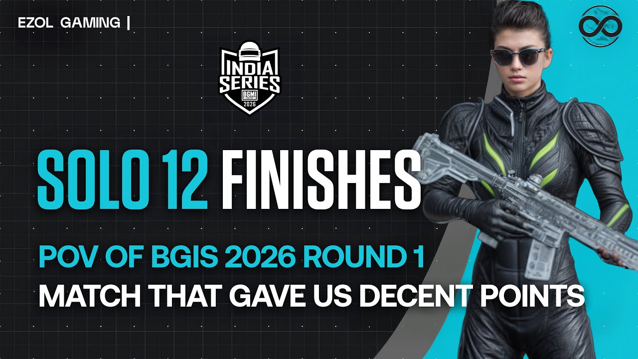 SOLO 12 FINISHES IN BGIS ROUND 1 (ERANGLE)🧿|EZOL GAMING🪬|KICHO ESPORTS❤️‍🔥| #bgis2026 #bgmi #pubg 