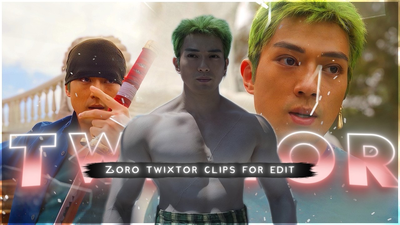 Roronoa Zoro Twixtor 4K | One Piece Netflix Clips | Twixtor Pack