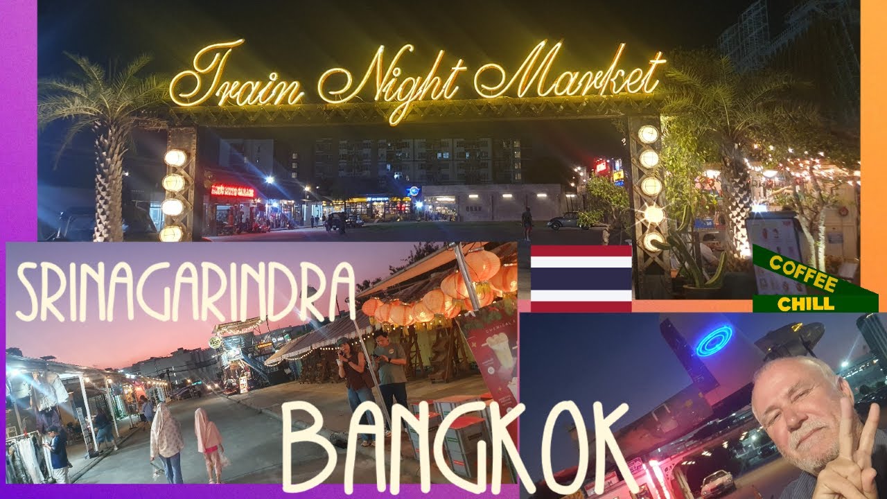 Train Night Market Srinagarindra - Vintage Retail & Hawker Centre . Nong Bon Prawet Bangkok Thailand