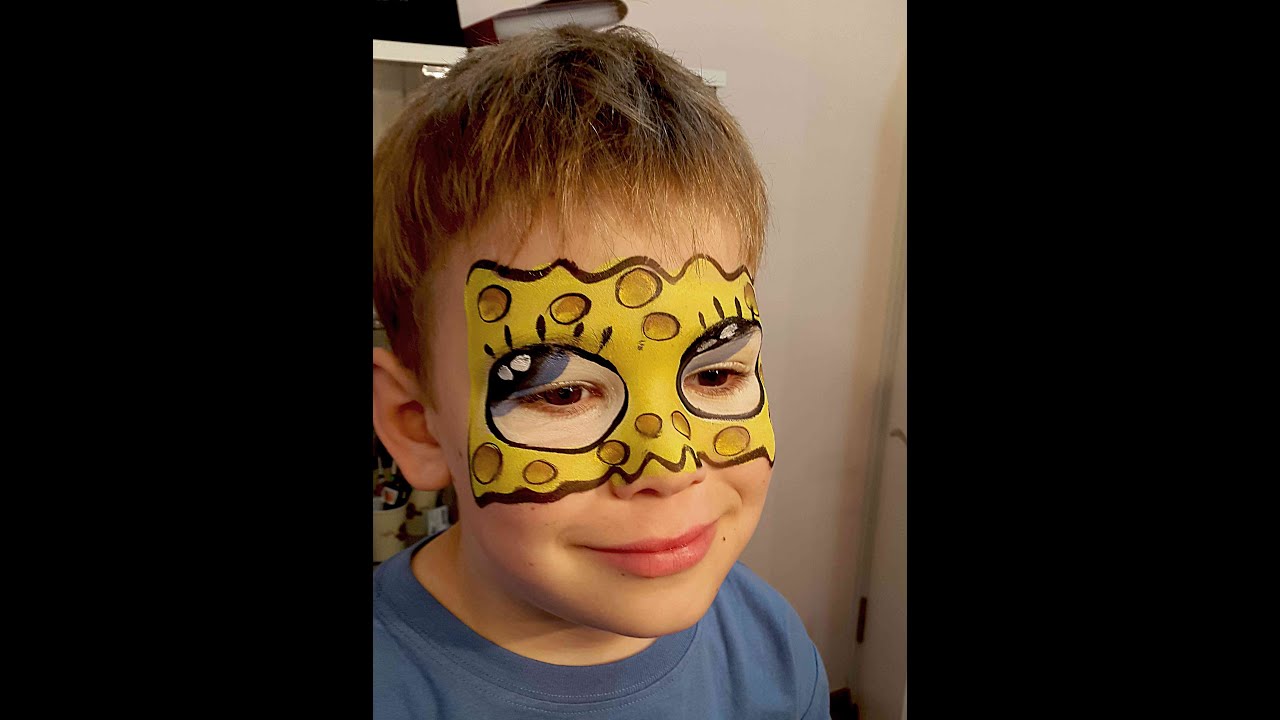 sponge bob makeup easy tutorial לבובספוג בקלות איך לאפר