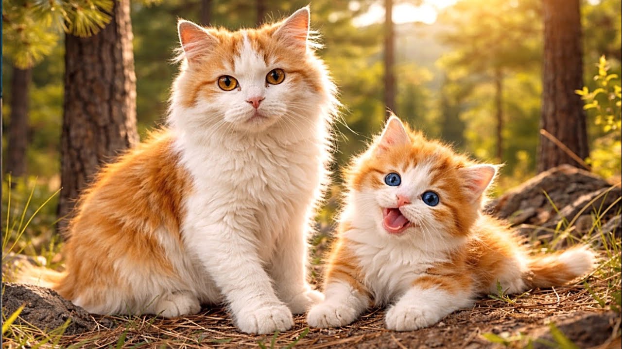 My Cats Mano and Buster Enjoying a Peaceful Outdoor Walk 🐱🌿
