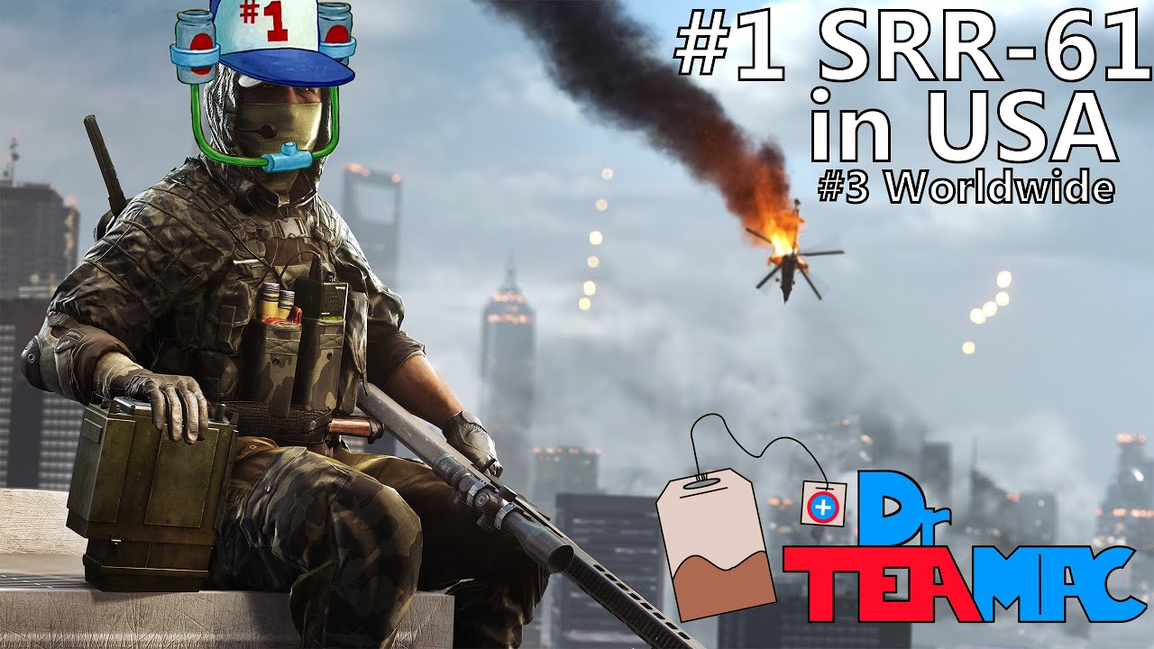 BF4 Sniper Montage Rank #1 SRR-61 in USA, #3 Worldwide