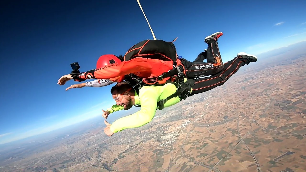 Salto tandem VM en SkyDiveMadrid