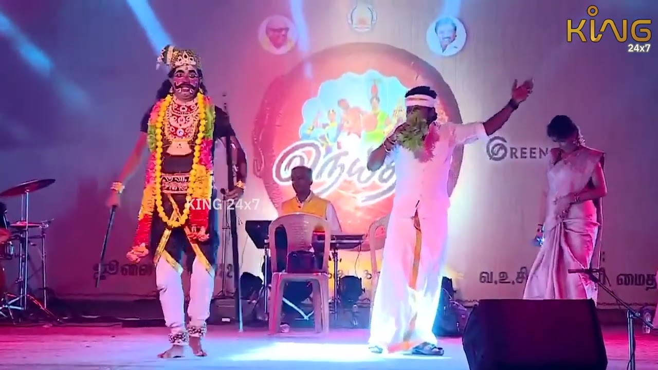 செந்தில் கணேஷ் ராஜலஷ்மியின் கருப்புசாமி பாடல் அங்கே இடி முழங்குது ! Neythal Thoothukudi Art Festival