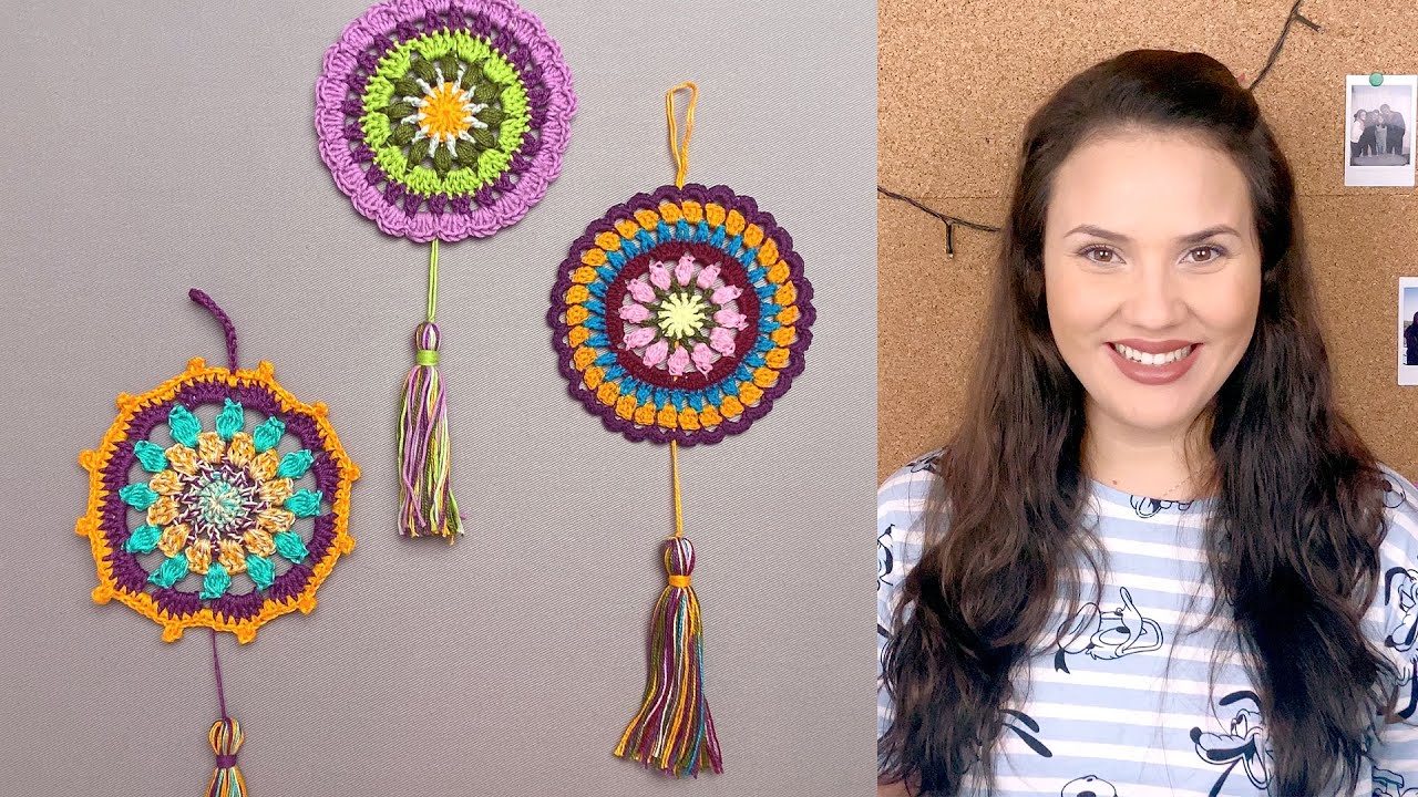 COMO FAZER MANDALA DE CROCHÊ FÁCIL | ATELIÊ JÉSSICA BRANDÃO | #010