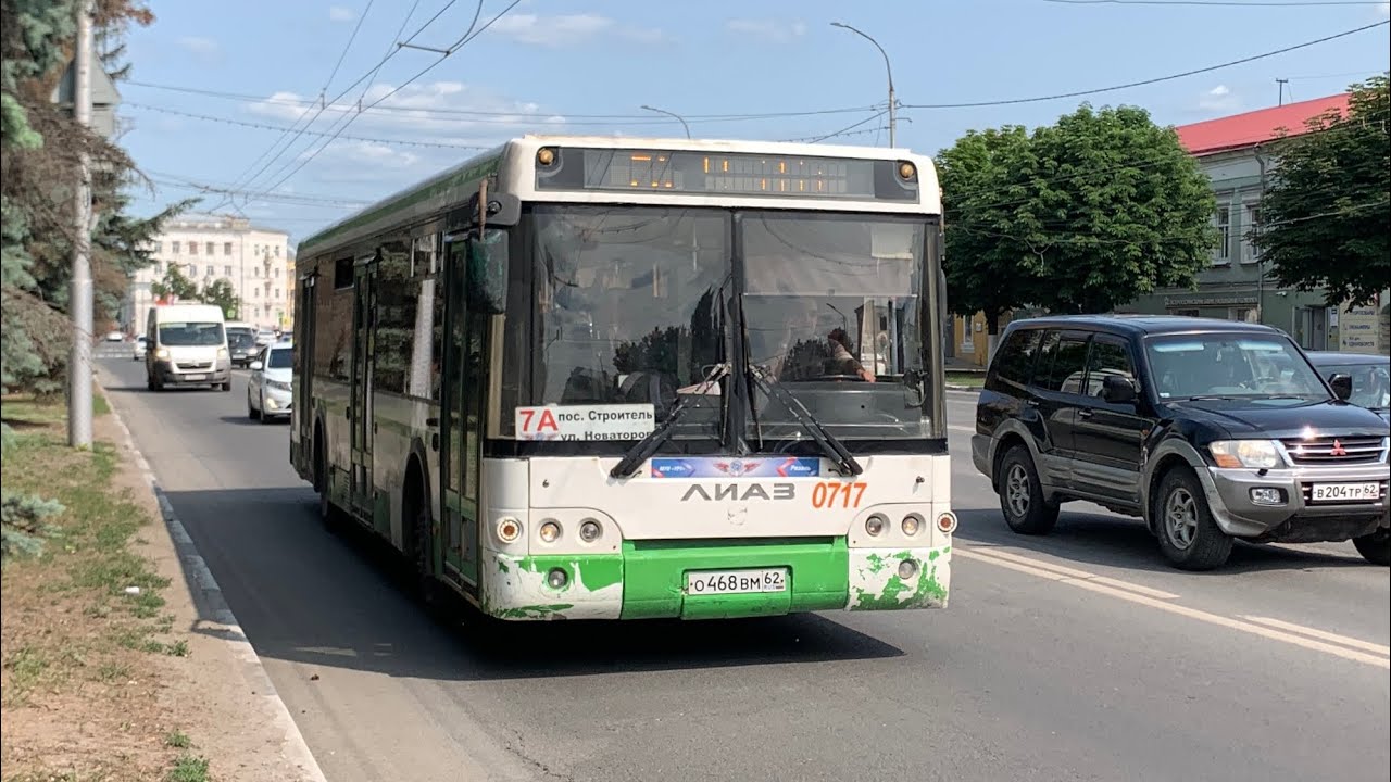 Автобус ЛиАЗ-5292.22 (2-2-2) № О 468 ВМ 62 №0717 маршрутом №7А 