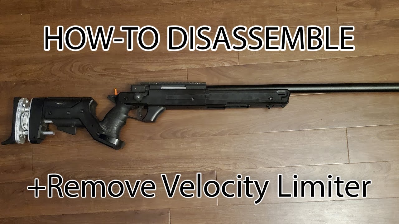 SR22 MB05 Disassembly - Airsoft Sniper - Remove Velocity Limiter (How-To)
