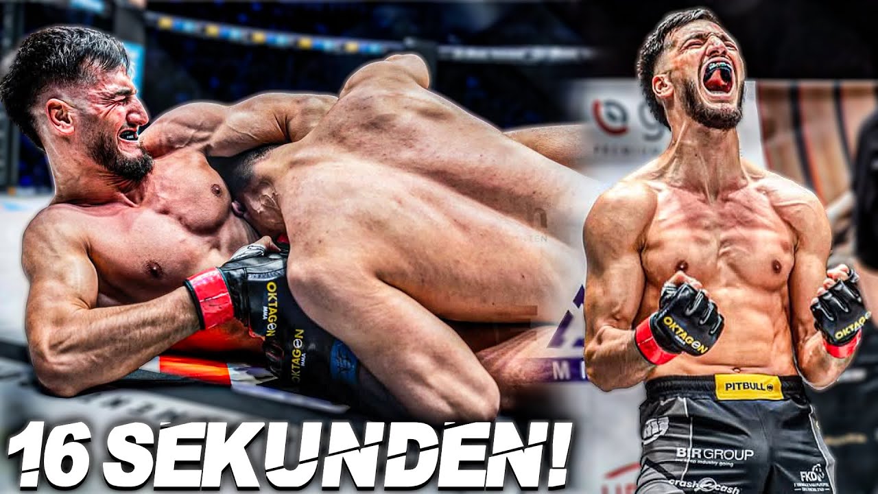 16 Sekunden Sieg mit gebrochener Hand!