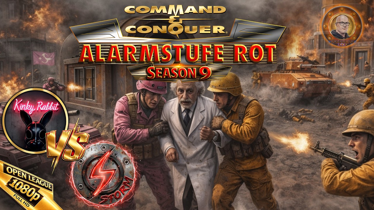 RETTET EINSTEIN! | Command and Conquer Red Alert eSports Open League 2026 | Kinky Rabbit vs Storm