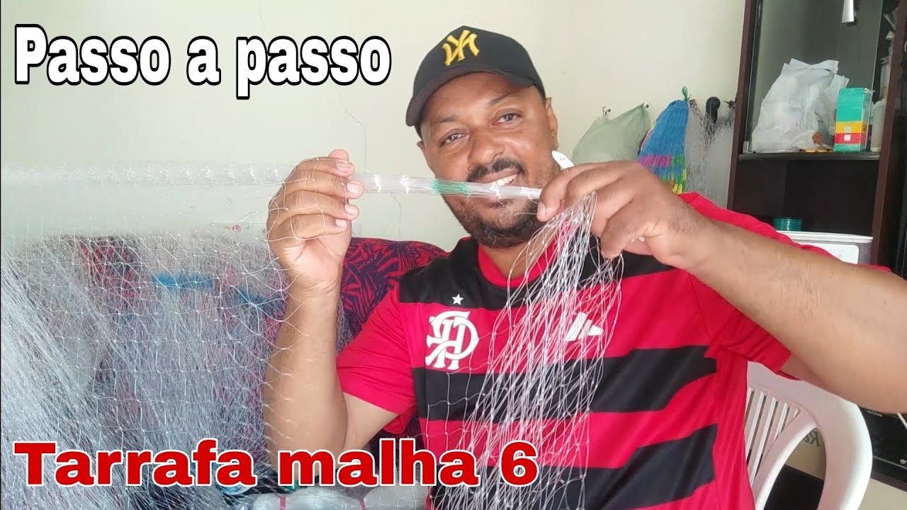 Como Fazer Tarrafa de Pano Rede, na Malha 6 Aula 01