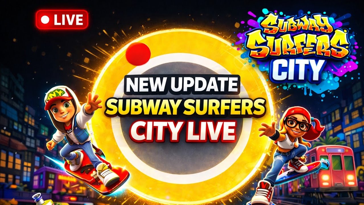 Subway Surfers City Live Stream 🔴 | New Update Gameplay | Endless Run #subwaysurfers