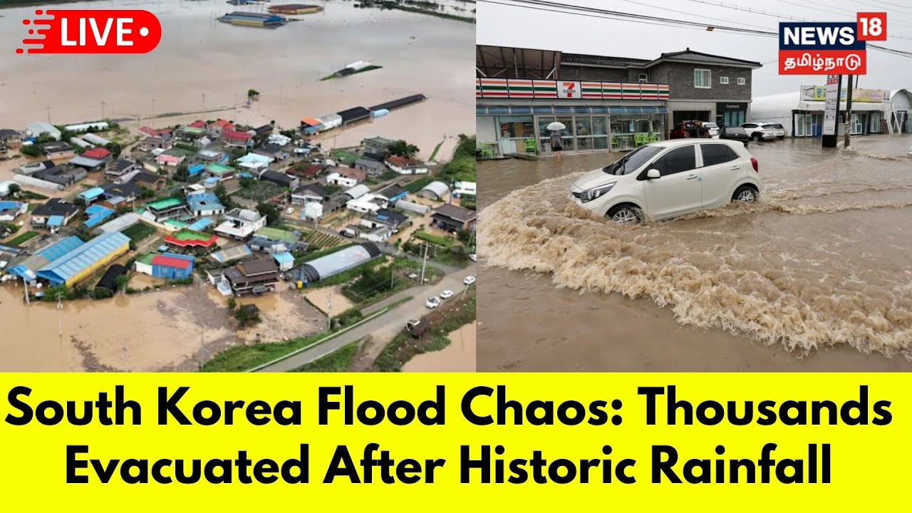 South Korea Rain LIVE| Four Dead, 1,300 Evacuated As Heaviest Rain In 120 Years Drenches The Country