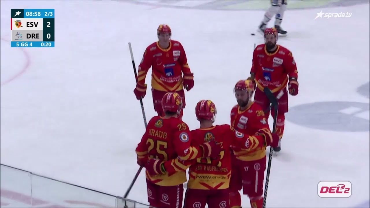 Highlights zum Spiel ESV Kaufbeuren vs. Dresdner Eislöwen