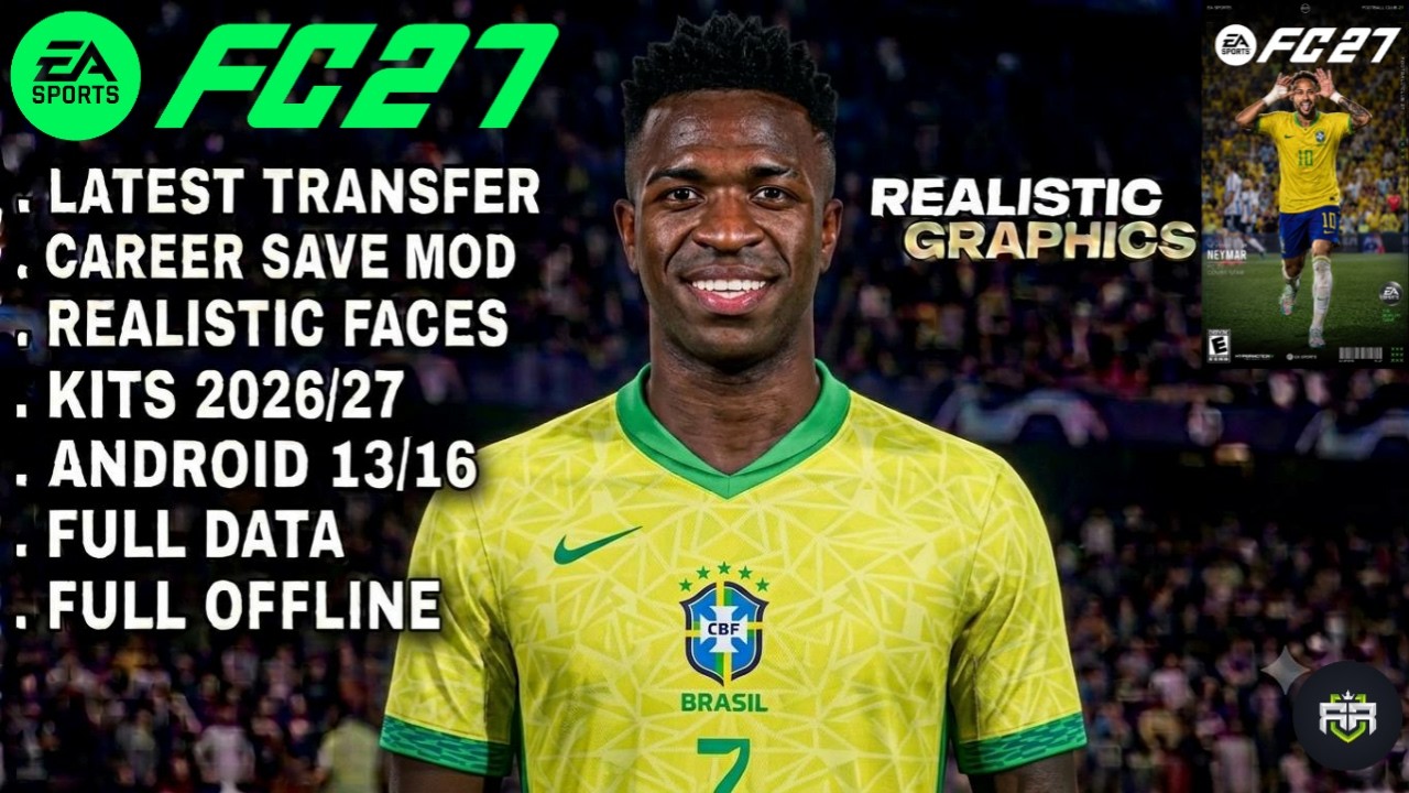 FIFA 16 MOBILE MOD EA FC 26 ANDROID ОФФЛАЙН РЕЖИМ КАРЬЕРЫ ОБНОВЛЕНИЕ ФОРМ 2026/27 РЕАЛЬНЫЕ ЛИЦА И...