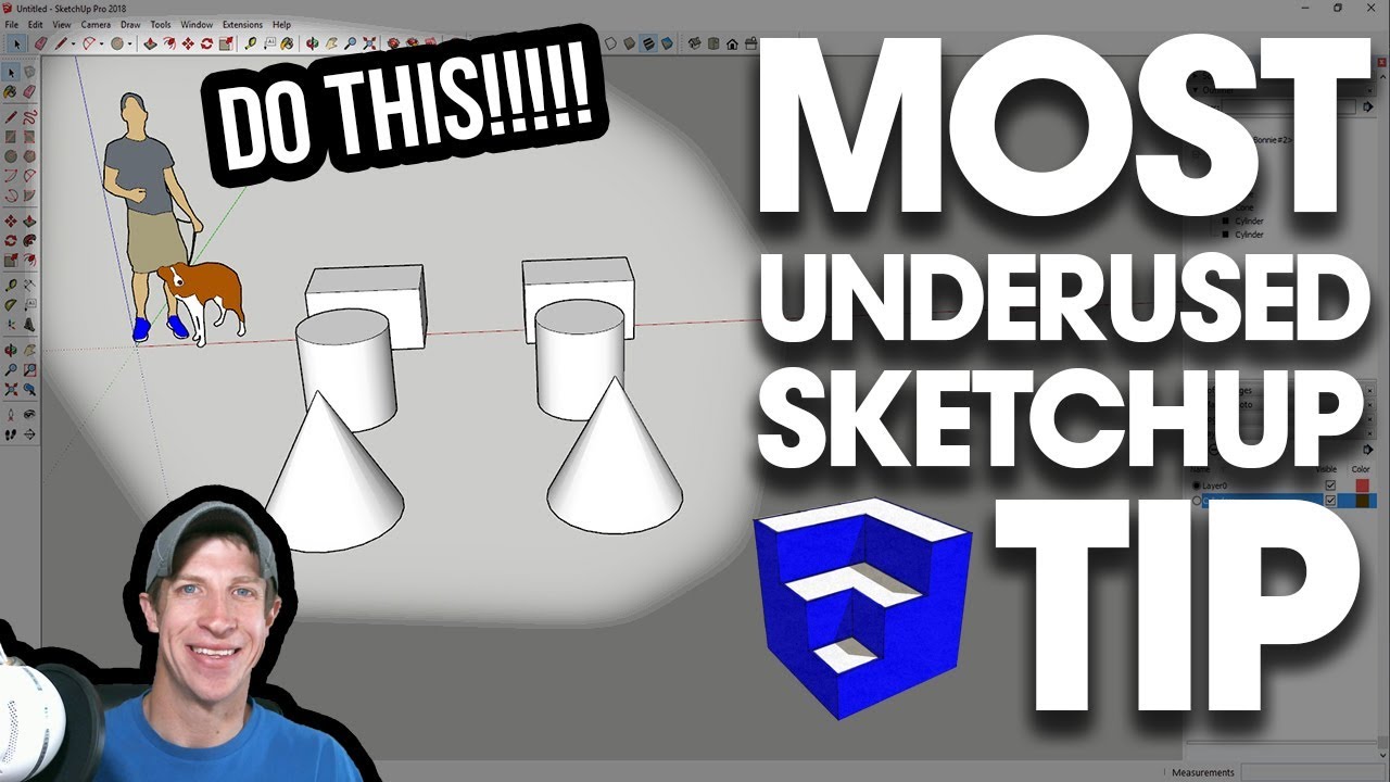 THE MOST UNDERUSED SKETCHUP TIP - Save Time with the Outliner!