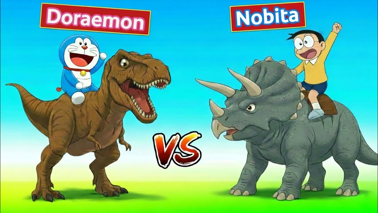 Doraemon VS Nobita Battle Challenge 😱ll 😂 Funny Game 