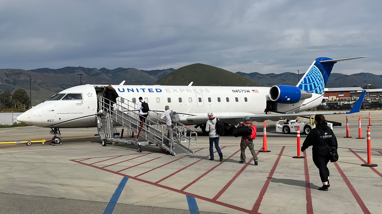 Full Flight | United Express CRJ-200LR San Luis Obispo to San Francisco