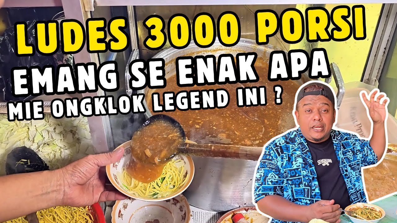 AKHIRNYA COBA! MIE ONGKLOK LONGKRANG LEGEND YANG LAKU 3000 PORSI! BENERAN SEENAK ITU?!