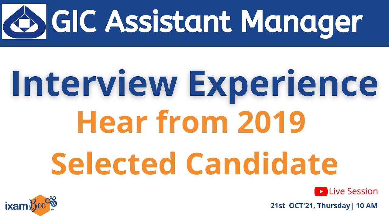 GIC AM 2021 | Interview Experience  | By 2019 Selected Candidate