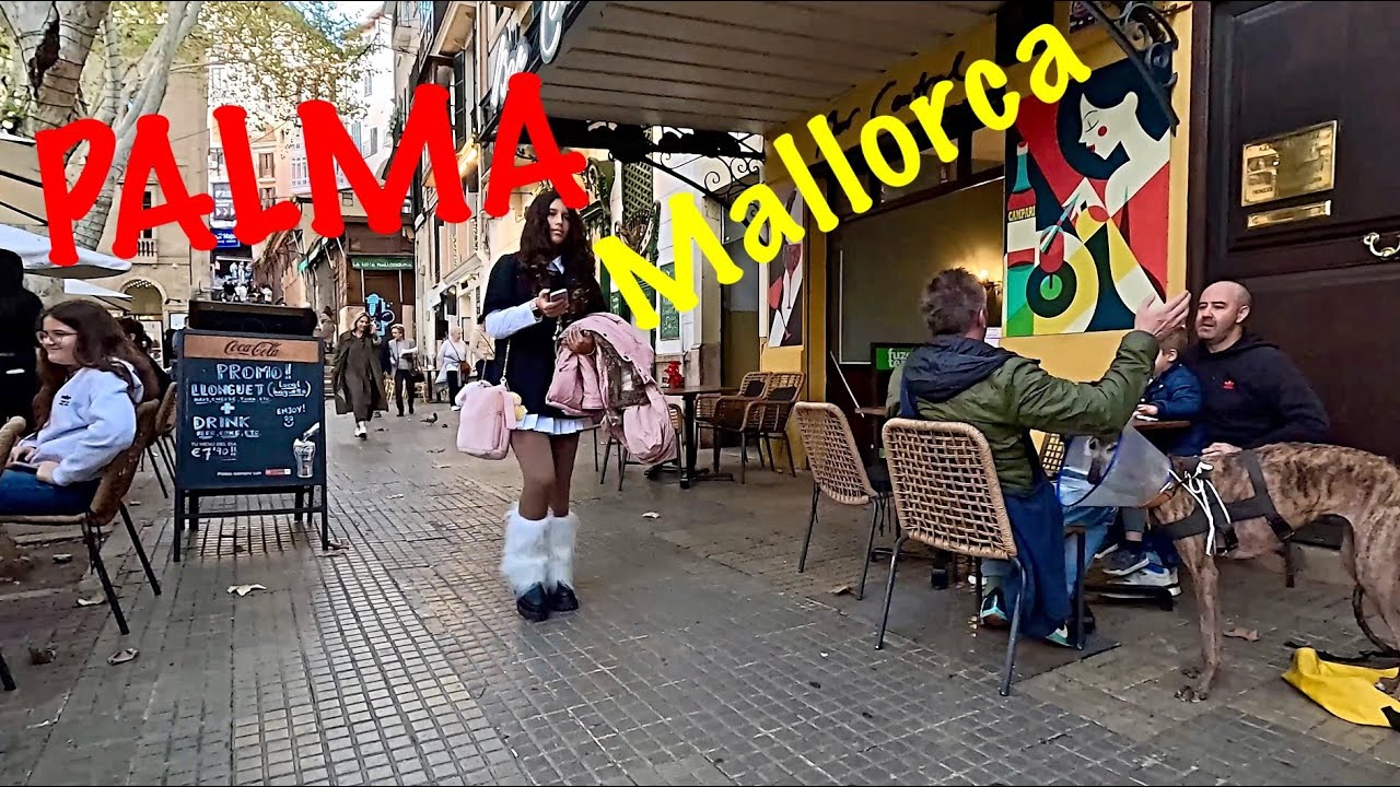 Walking in Palma, Mallorca/  November29th, 2025/ Christmas Atmosphere/ 4K