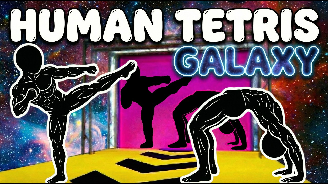 Immersive Interactive Duo Game | GALAXY HUMAN TETRIS | Viral Challenge | FULL