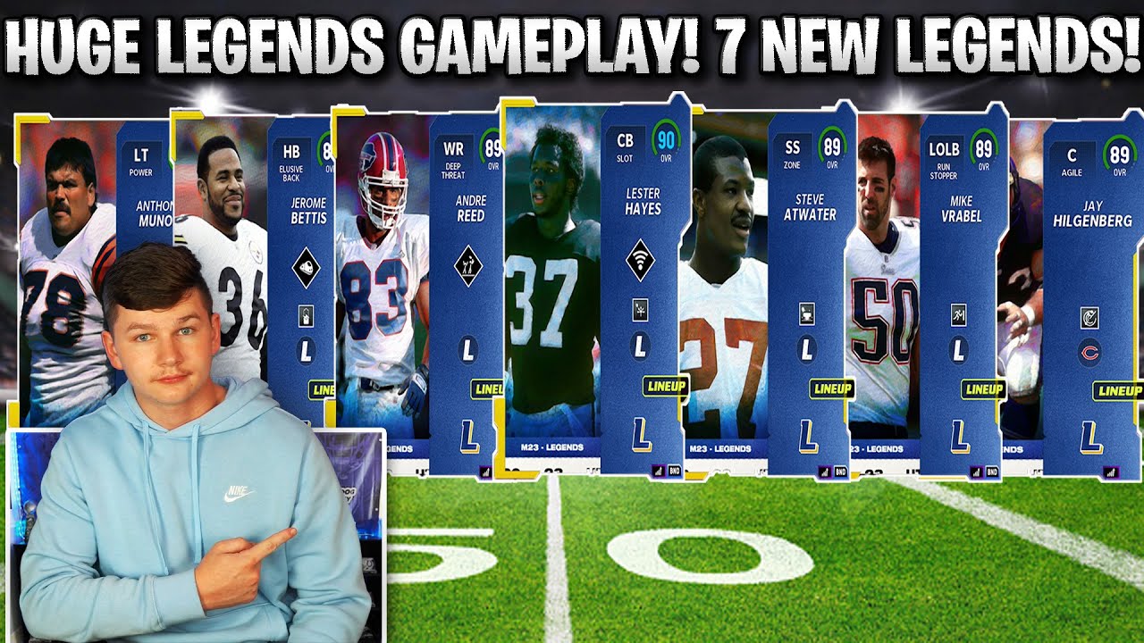 HUGE LEGENDS GAMEPLAY! LEGENDS BETTIS, HAYES, VRABEL, REED, ATWATER, AND MORE! | MADDEN 23