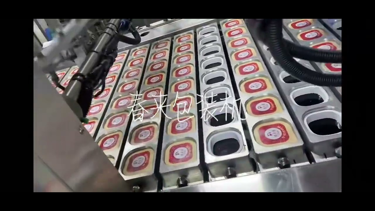 Chili sauce cup filling sealing machine