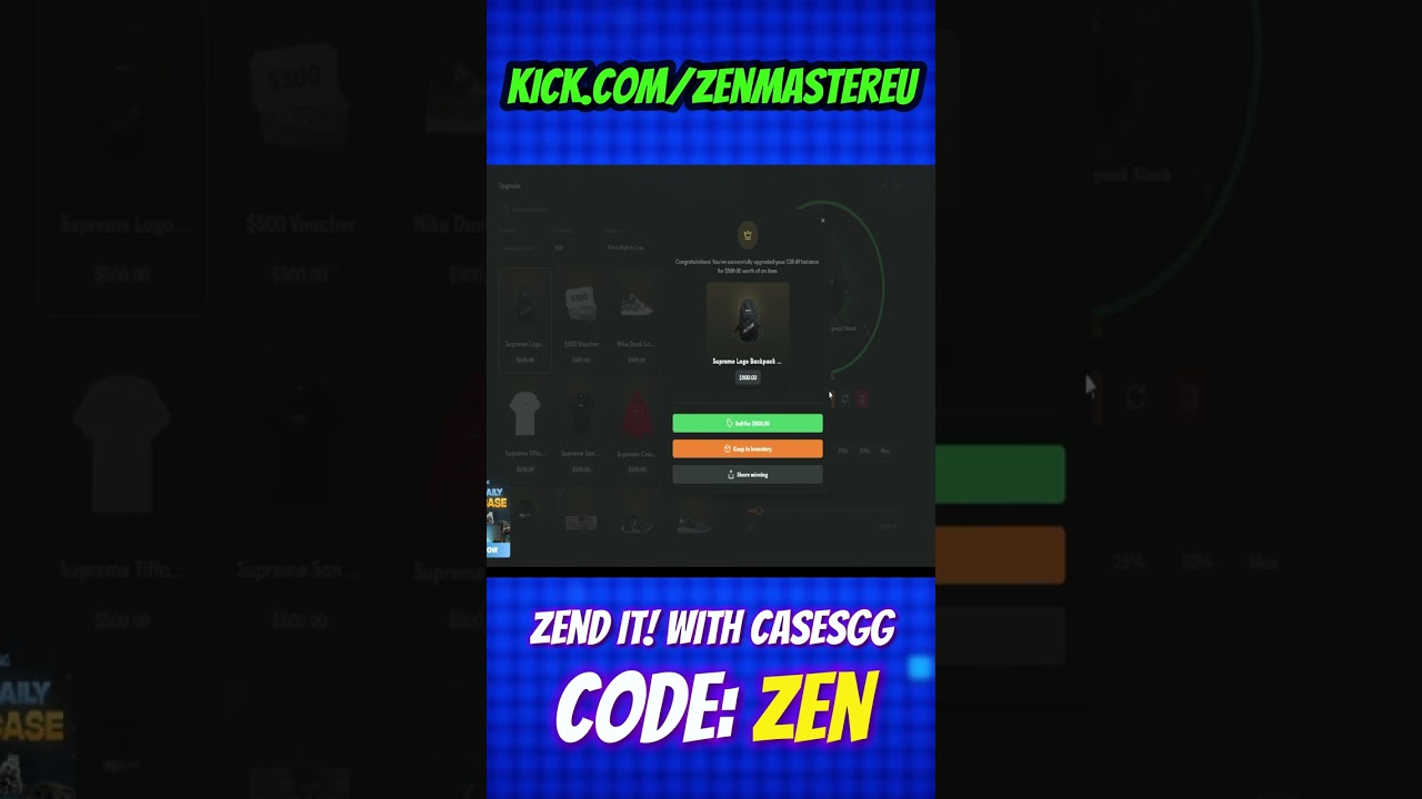 CasesGG X ZENMASTER - Much LOVE, Daily Upgrader hit!