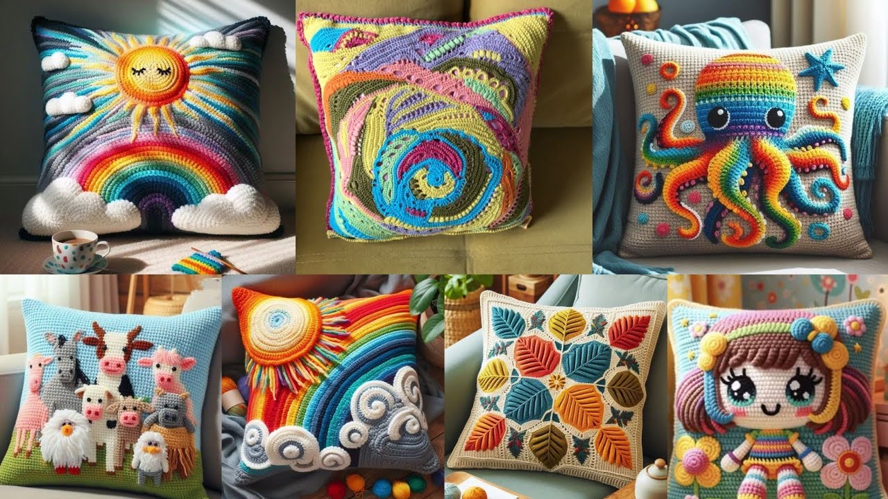 Creative & Cozy: Beautiful Crochet Cushion Cover Ideas