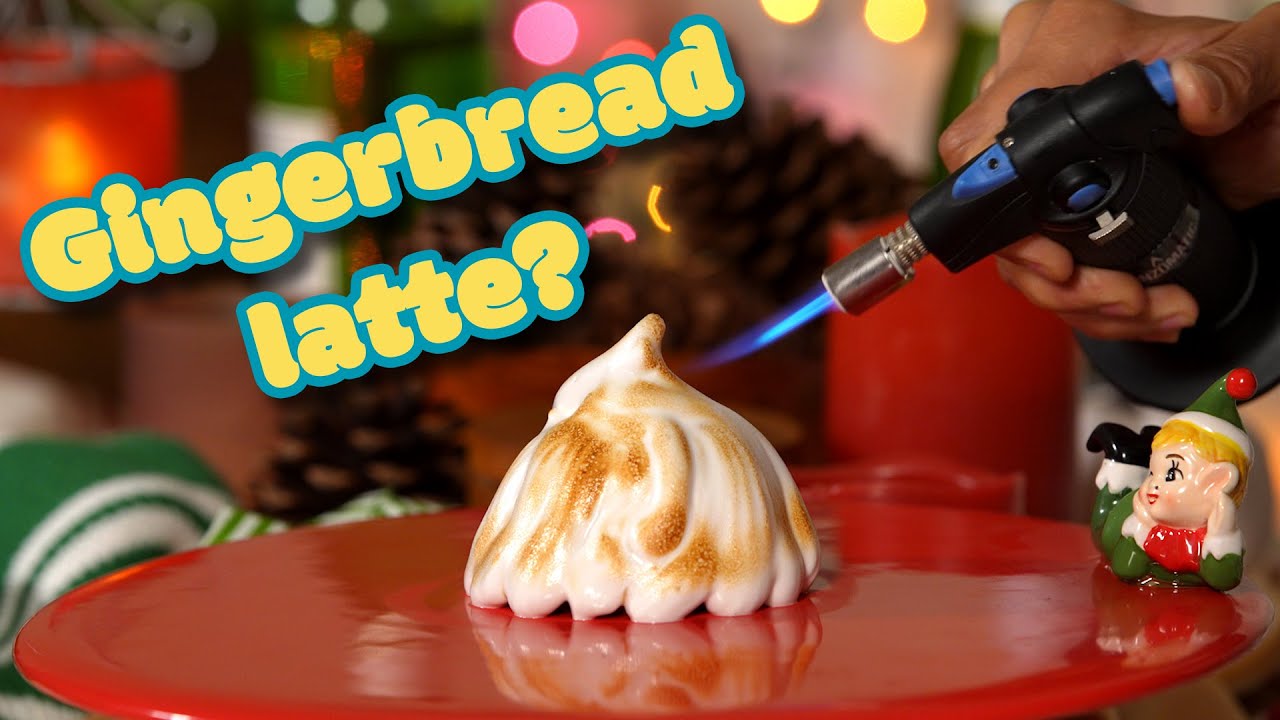 The Ultimate Gingerbread Latte dessert|Vegan + Gluten-Free Baked Alaska