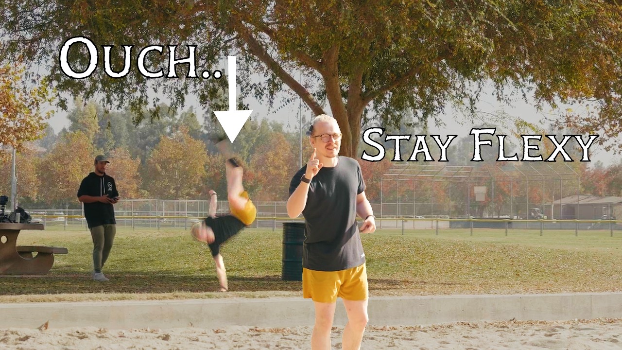 Can I LEARN TO BACKFLIP OUTSIDE? #stayflexy