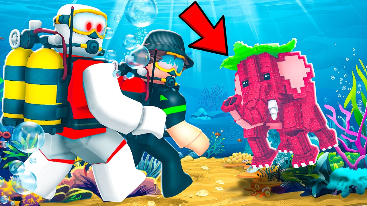 Diving UNDERWATER to Catch the RAREST BRAINROTS in Roblox!