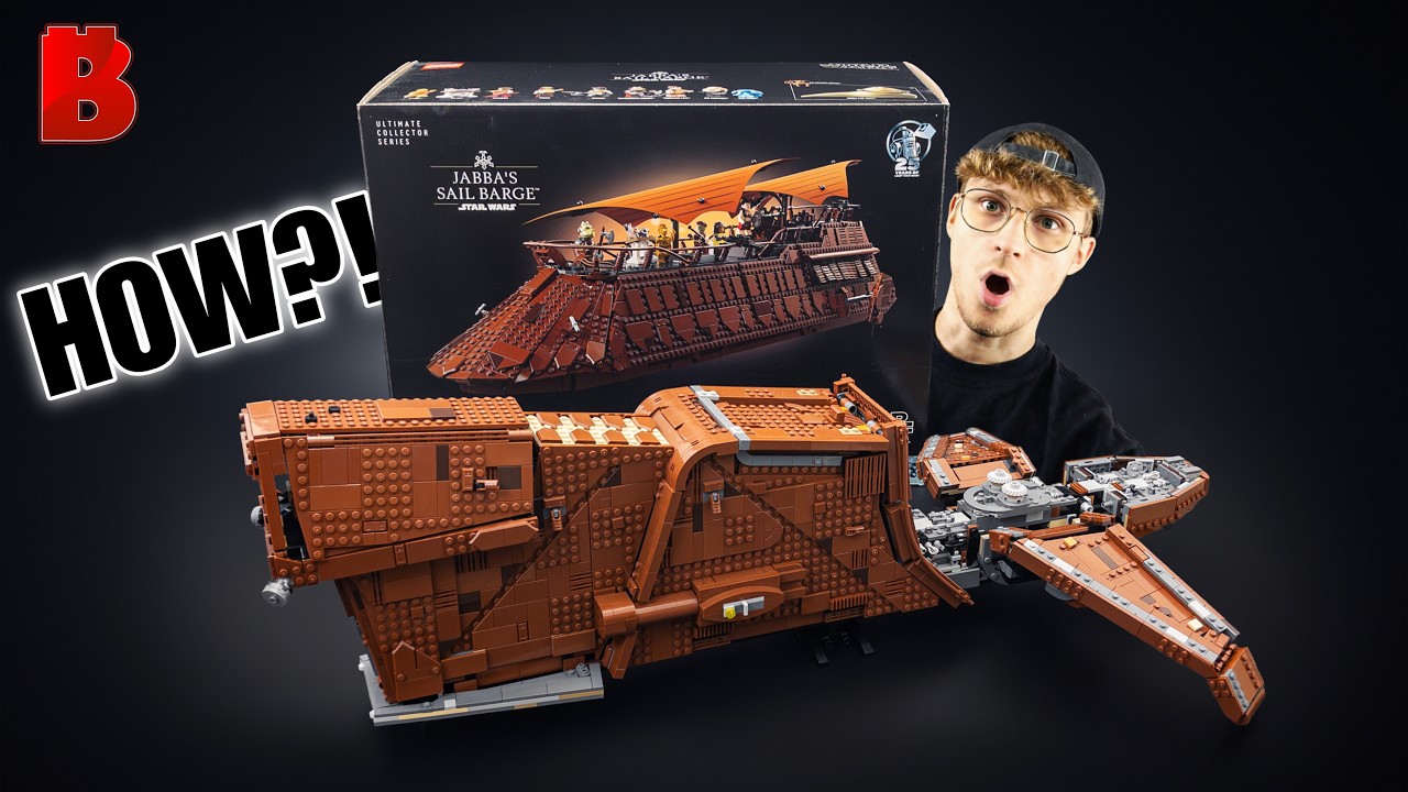 HOW is this POSSIBLE?! LEGO Bossk's Hounds Tooth | Alternate Build of UCS Sailbarge Set 75397