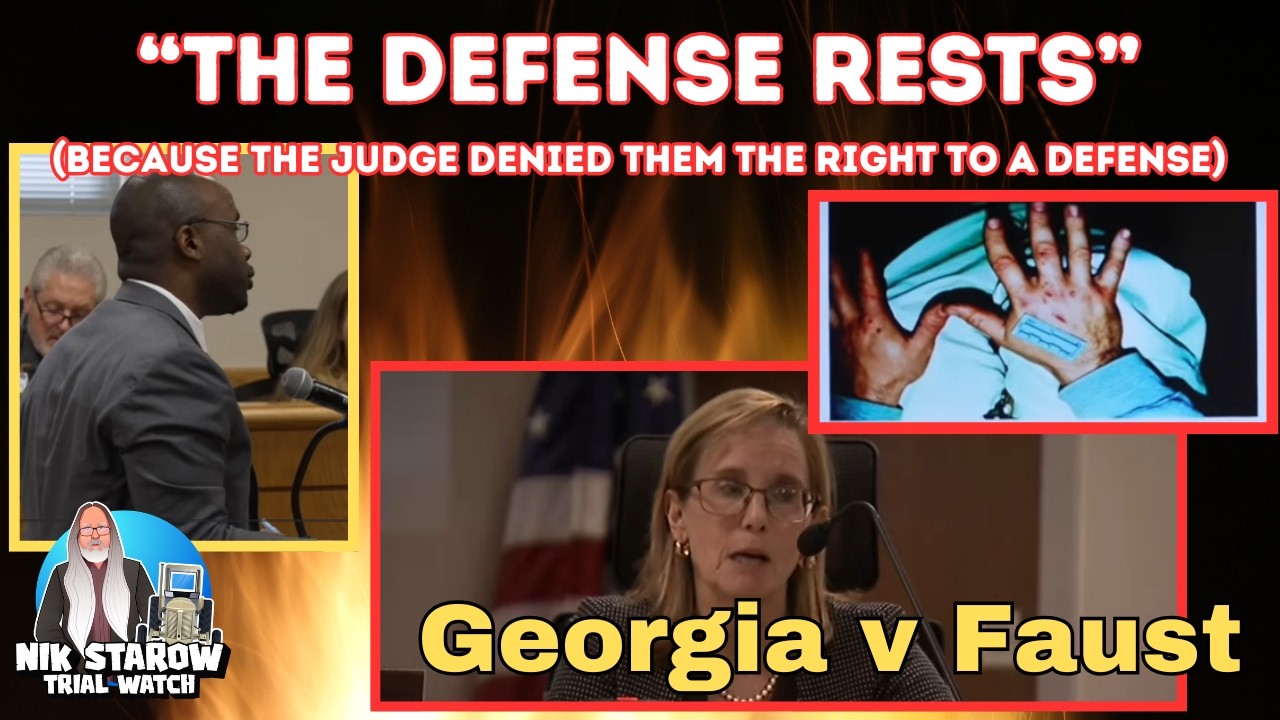 The defense rests (because Judge Lott denied them the right to a defense)  GA v Faust.